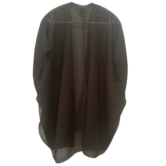 Adrienne Vittadini Black Sheer Cardigan/Wrap Boho Lightweight OS - Picture 2 of 7